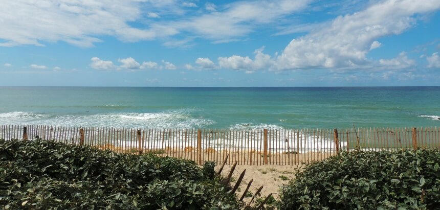 Surfspot von Lacanau Plage in Frankreich