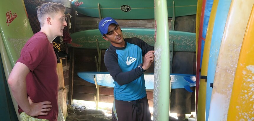 Surfboard und SUP Lager im Bahia Surfcamp in Brasilien