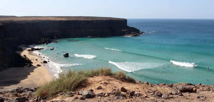 Fuerteventura surfen_Surfspot Playa de Esquinzo im Westen Fuerteventura surfen_Surfspot Playa de Esquinzo im Westen