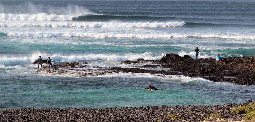 Fuerteventura surfen_Surfspot la derecha de los alemanes