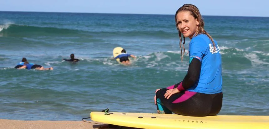 Verschnaufspause im Surfkurs Verschnaufspause im Surfkurs