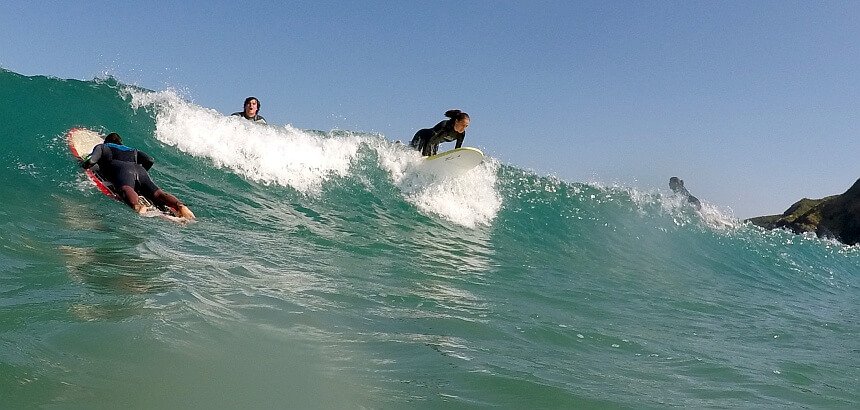 Surfen lernen im Lineup