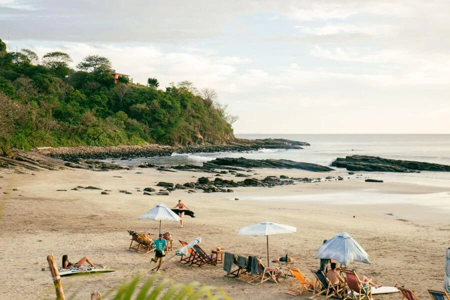 Am Playa Maderas bei San Juan del Sur in Nicaragua ist immer was los