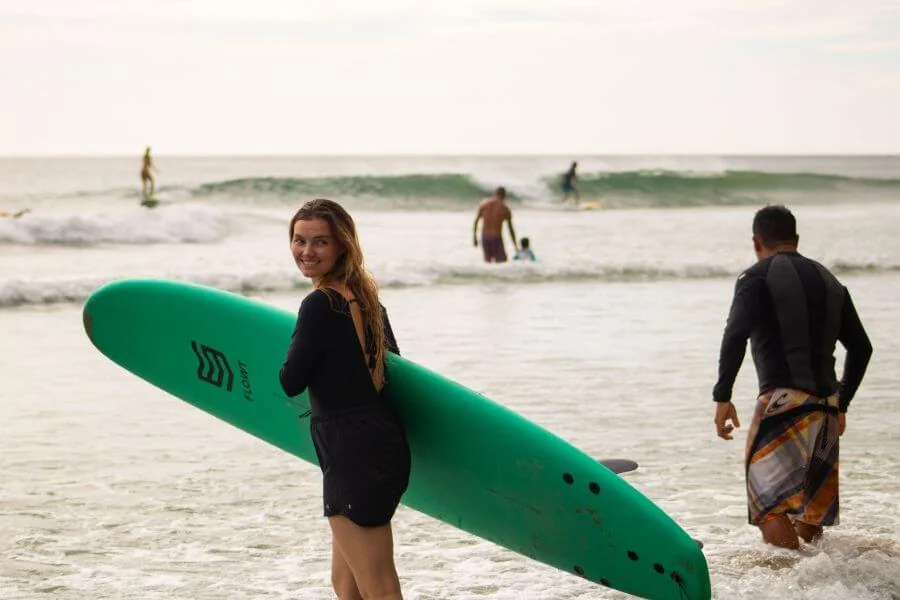 Surfen am Playa Maderas ist ideal für Anfänger und Intermediates