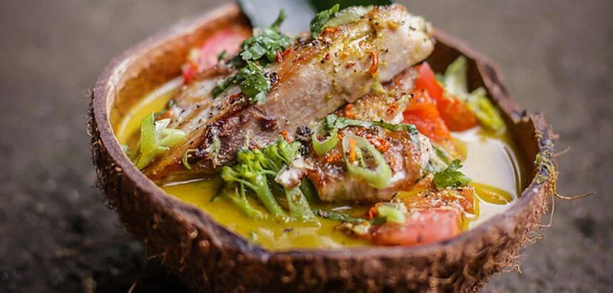 Kokosnuss Essen