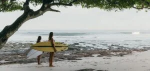 In Costa Rica surfen