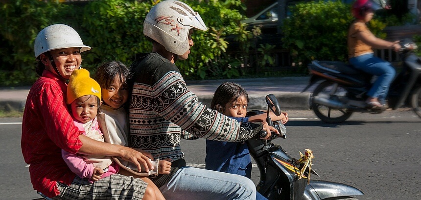 Roller auf Bali