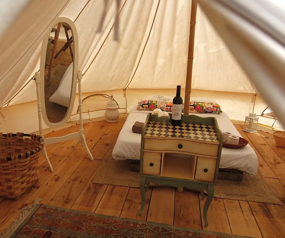 Das Dreamsea Surfcamp Frankreich Unterkunft im Glamping Zelt