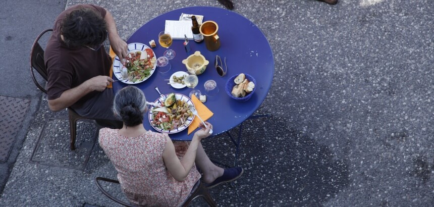 Essen und trinken ist in Frankreich ein Traum