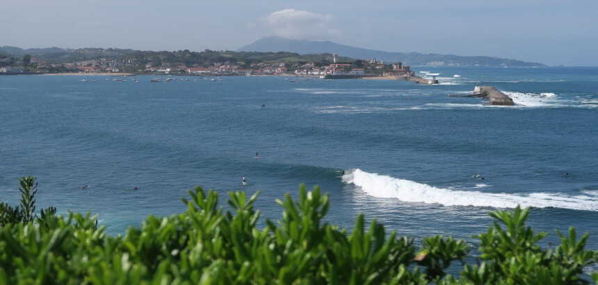 Surfspot Sainte-Barbe in St-Jean-De-Luz im Baskenland- in Frankreich surfen