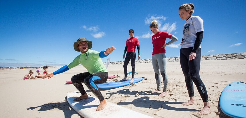 Surfkurs von der Lodge