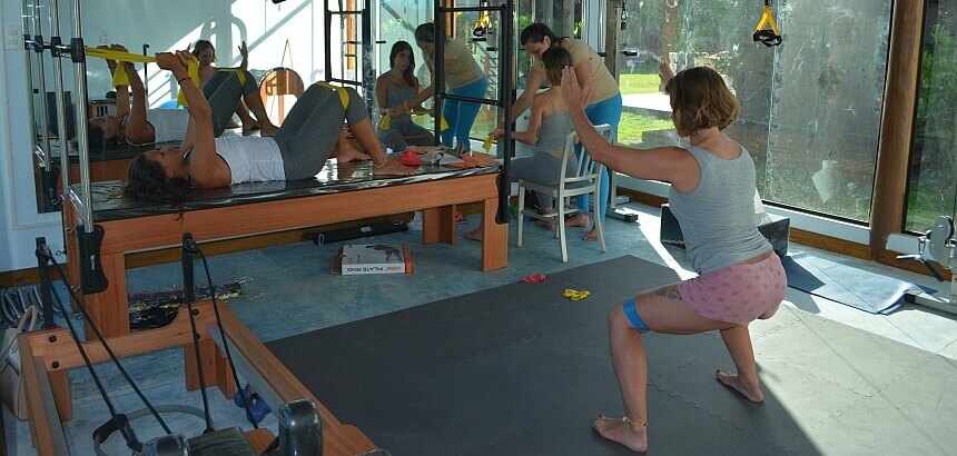 Fitnesscenter im Bahia Surfcamp in Brasilien