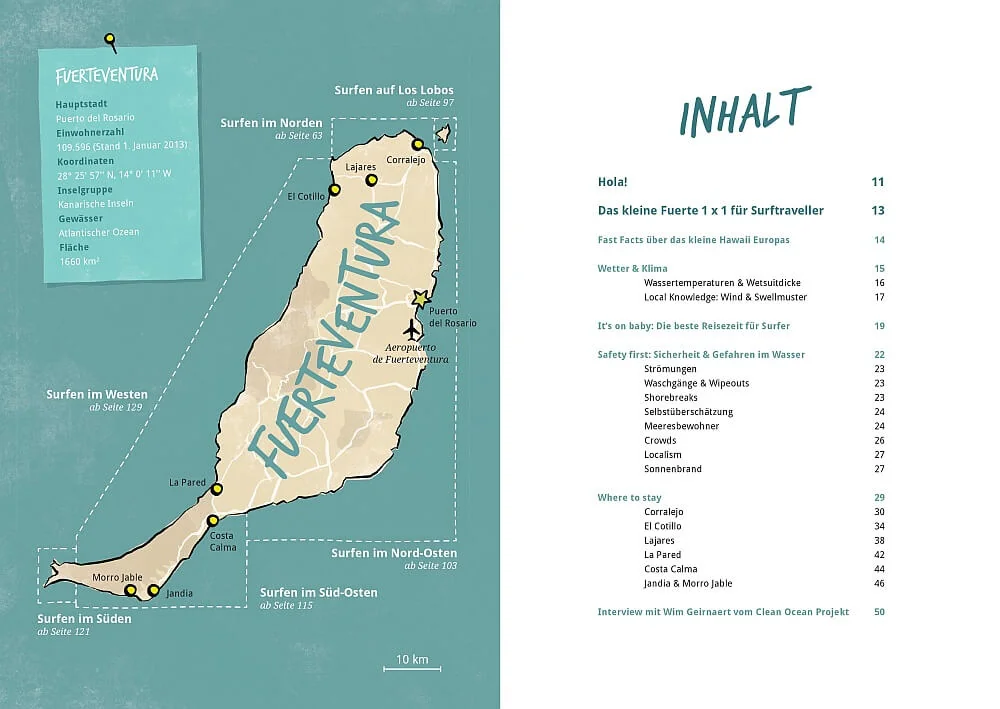 Surfguide Fuerteventura-Inhaltsverzeichnis-Vorschau-1