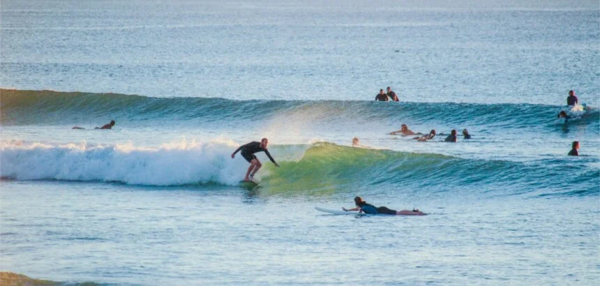 Surfen in Europa_Beachbreak von Moliets Plage in Frankreich