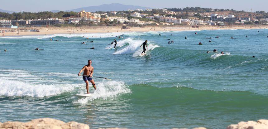 Meia Praia Algarve Surfspot in Lagos