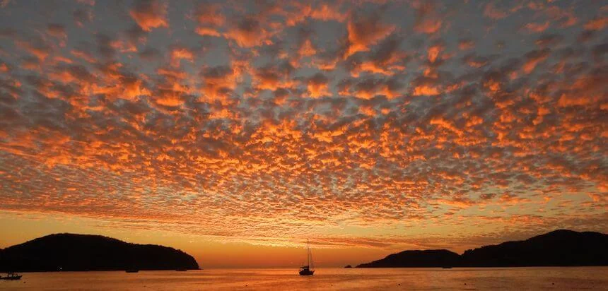 Abendstimmung in Zihuatanejo, Mexiko