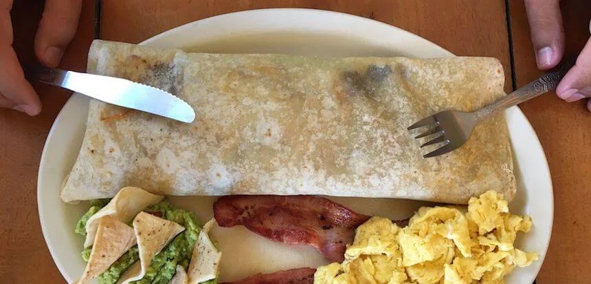 Der „Surfer Burrito“ für 2,50 Euro ist der Knaller!