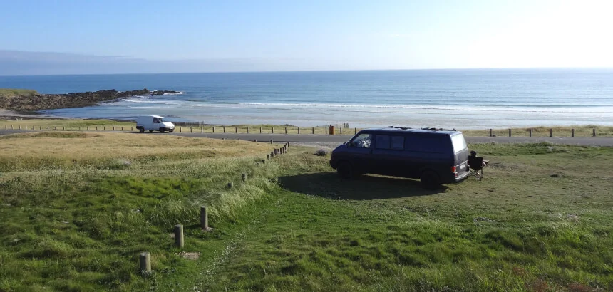 Wohnmobilstellplatz in der Bretagne_Mit dem Campervan am Spot