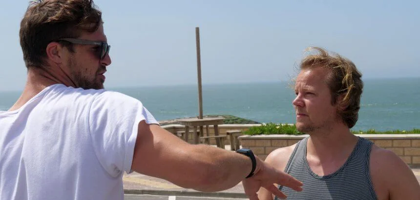 Feedback von Martin Walz beim Carveboard Training in Portugal