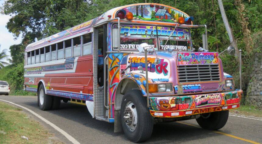 Busfahren ist in Panama das beste Transportmittel um von A nach B zu kommen