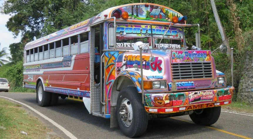 Busfahren ist in Panama das beste Transportmittel um von A nach B zu kommen