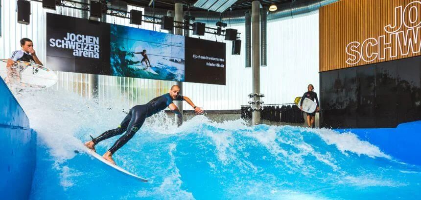 Die CityWave in München bietet genug Platz für Manöver Die CityWave in München bietet genug Platz für Manöver