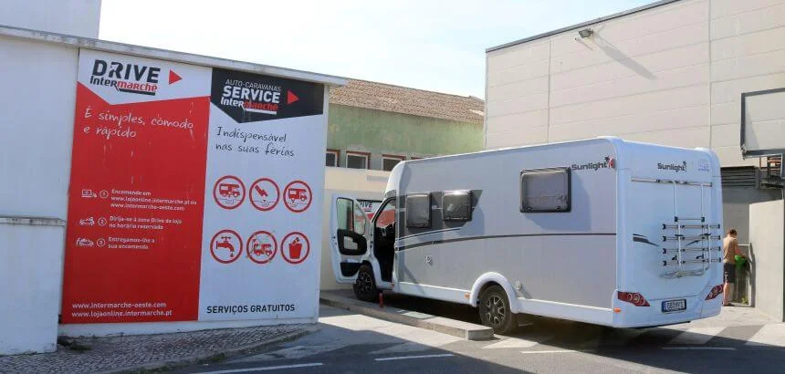 Camper Service Point vom Intermarché in Peniche_Portugal Camper Service Point vom Intermarché in Peniche_Portugal