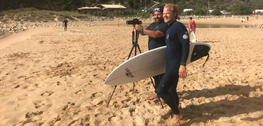 Dean Gough und der Surfnomade beim Advanced Surf Training in Portugal