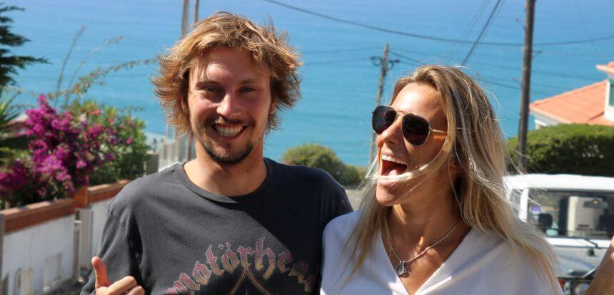 Eduardo und Joana vom Chill in Surf Hostel Portugal