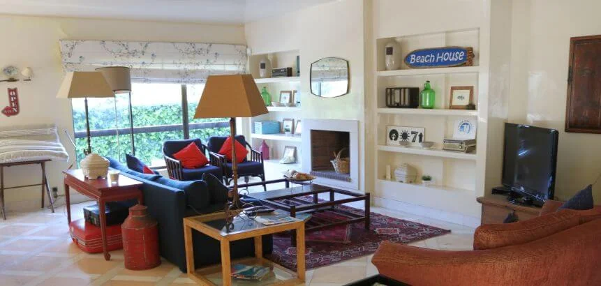 Wohnzimmer der Lisbon Surf Villa Portugal Wohnzimmer der Lisbon Surf Villa Portugal