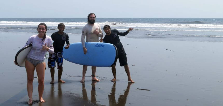 Surfkurs in Guatemala