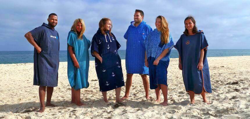 DE Frauen Männer Strandtuch Erwachsene Poncho Bademantel Beach Handtuch RAINING 