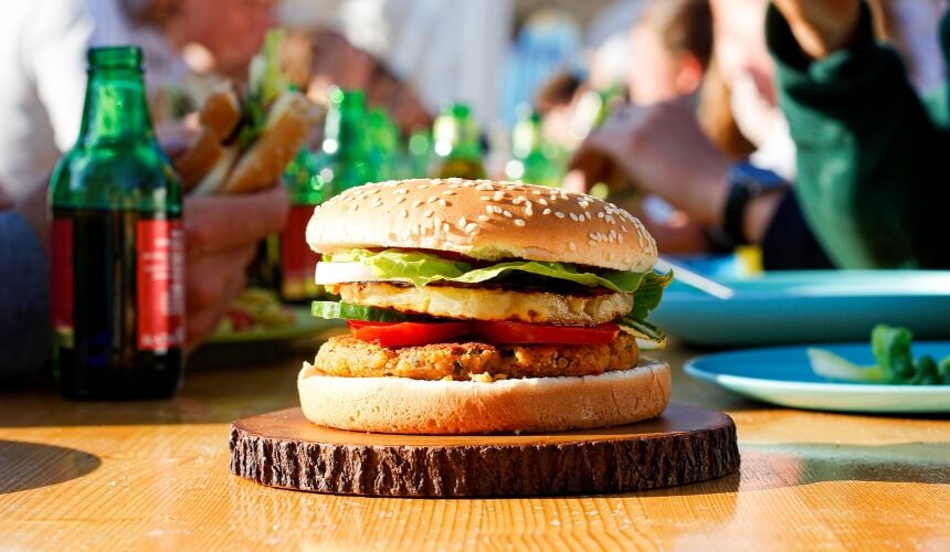 Burger bei Summersurf gibts auch vegan