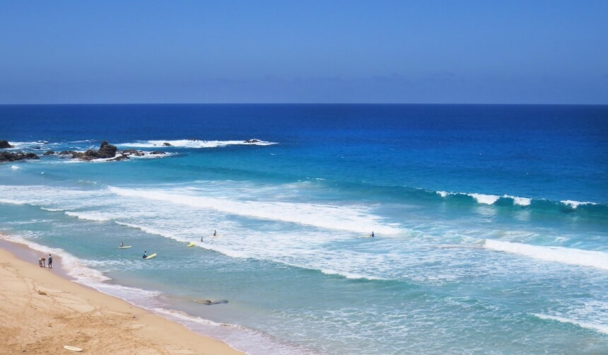 Surfkurs am Strand von El Cotillo in Fuerteventura