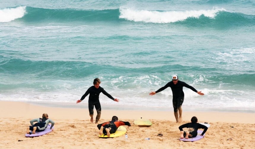 Dave und Pat beim Surfkurs vom Surf Institute Fuerteventura Dave und Pat beim Surfkurs vom Surf Institute Fuerteventura
