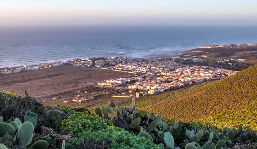 Der Surfer-Ort Sidi Ifni befindet sich im südlichen Marokko