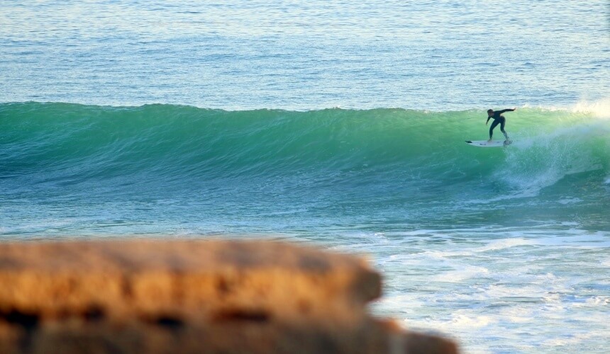 Perfekte Welle am Anchor Point_Marokko surfen