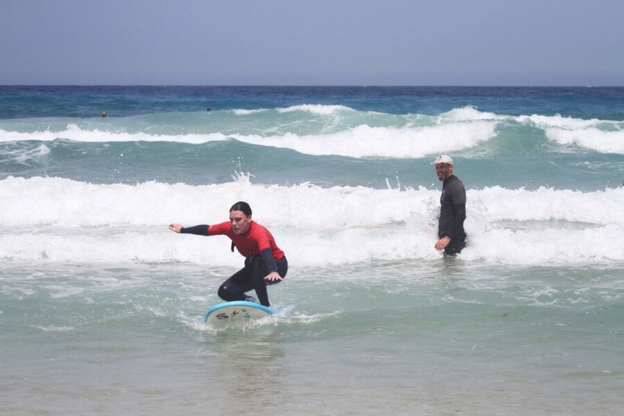 Surfkurs mit Surflehrer Dave vom Surf Institute auf Fuerteventura