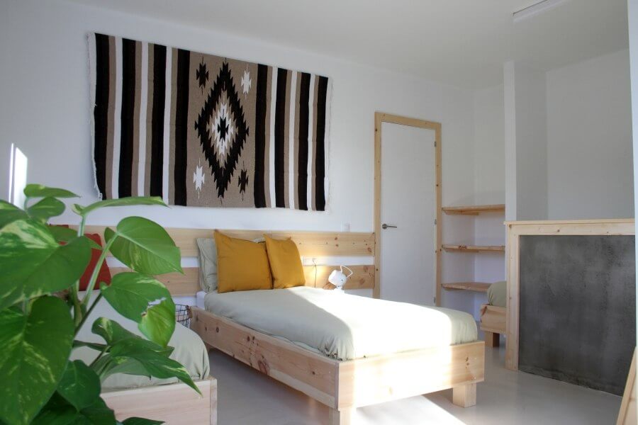 Einzelzimmer in der Pine Tree Villa vom Surf Institute Fuerteventura