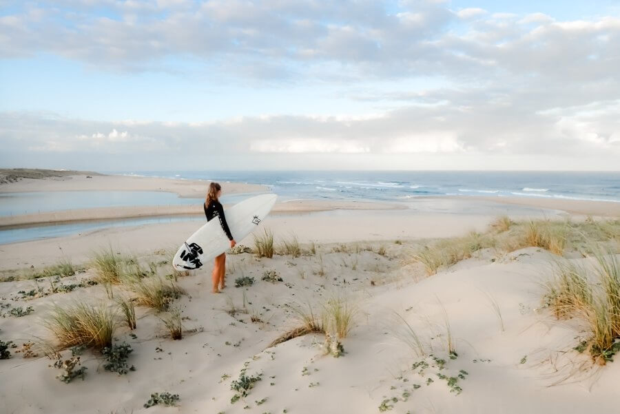 In frenkreich surfen bietet Highlights wie die Flusmündung in Moliets Plage