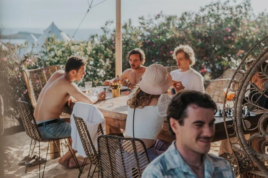 Dreamsea Surfcamp Alentejo - Frühstück mit Blick aufs Meer