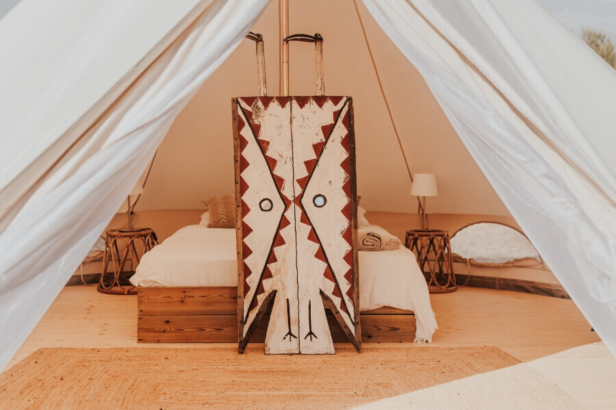 Glamping Zelt im Dreamsea Surfcamp Alentejo in Portugal