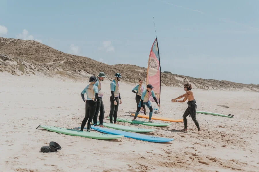 Kleine Surfkurs-Gruppen mit maximal 5 Teilnehmern pro Surfcoach_Dreamsea_Alentejo