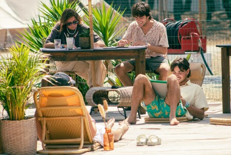 Malworkshop im Dreamsea Surfcamp Praia da Tocha in Portugal