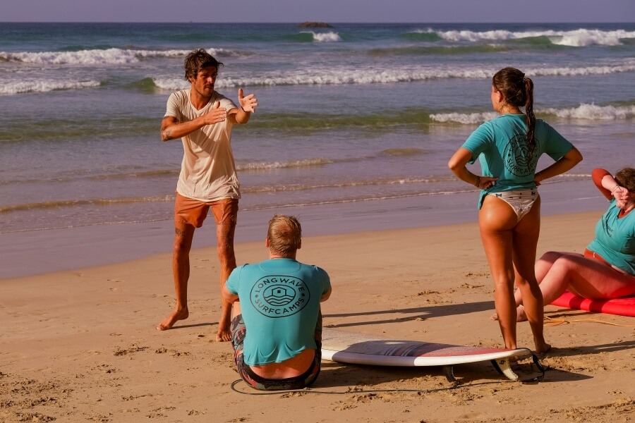 Longwave Sri Lanka Surfkurs mit Surf Coach Marcel
