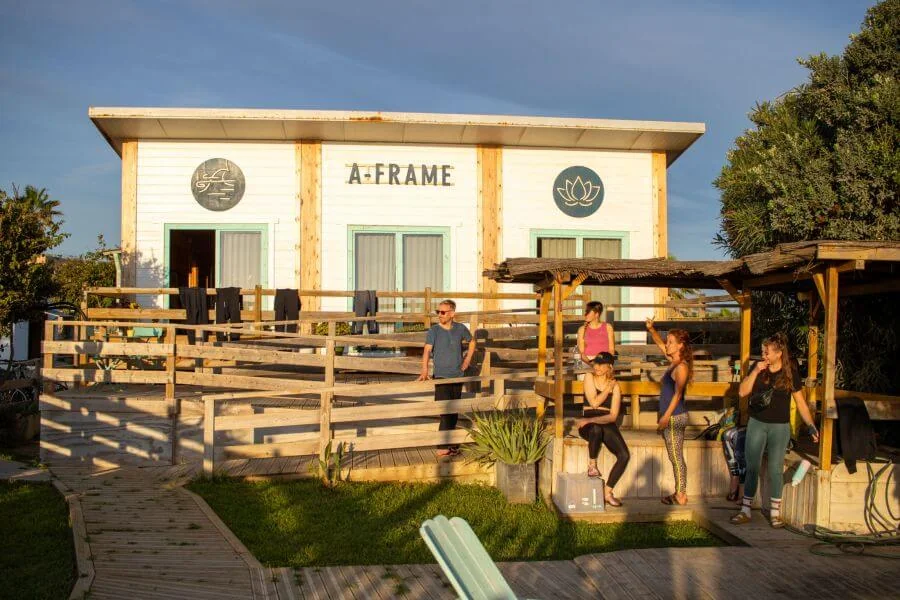 A-Frame Surf- und Yogacamp Yogahaus in El Palmar mit Meerblick