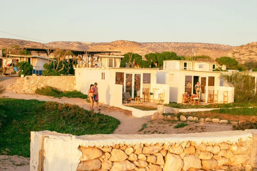 Dreamsea Bungalows mit eigenem Bad, Terrasse und Meerblick in Imsouane, Marokko