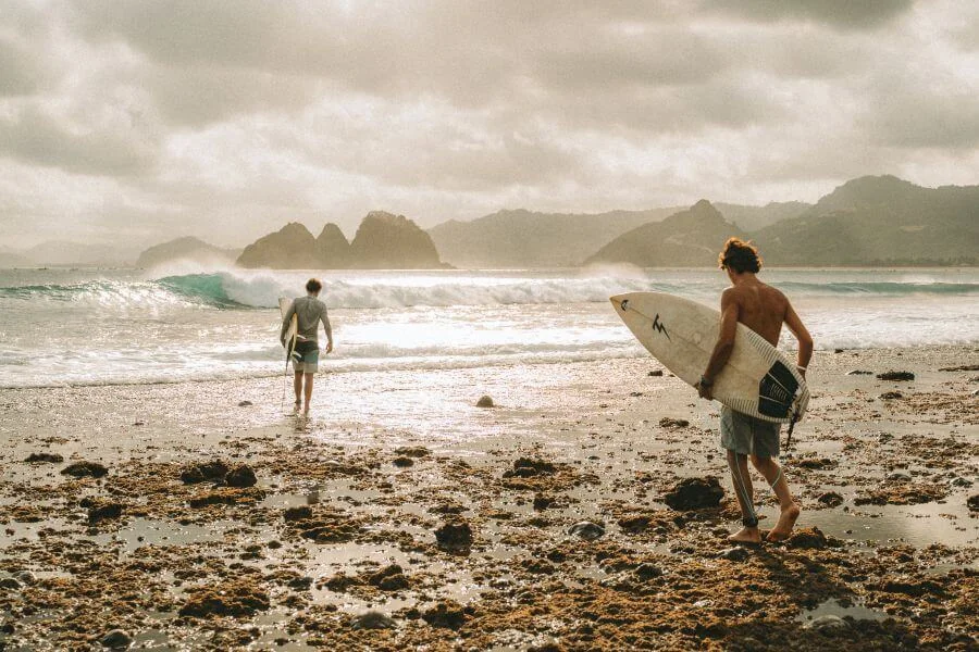 Surferparadies Mawi auf Lombok  