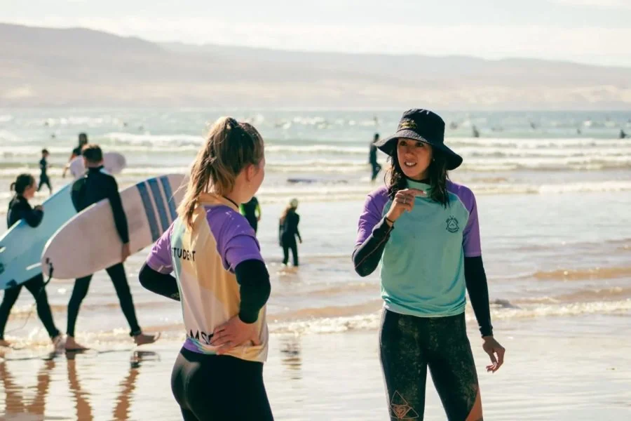 Surfkurs vom Dreamsea Surfcamp Marokko in Imsouane