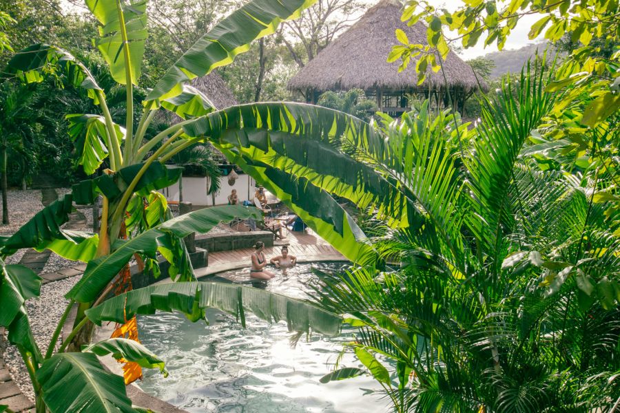 Pool im Dreamsea Surf Camp Nicaragua